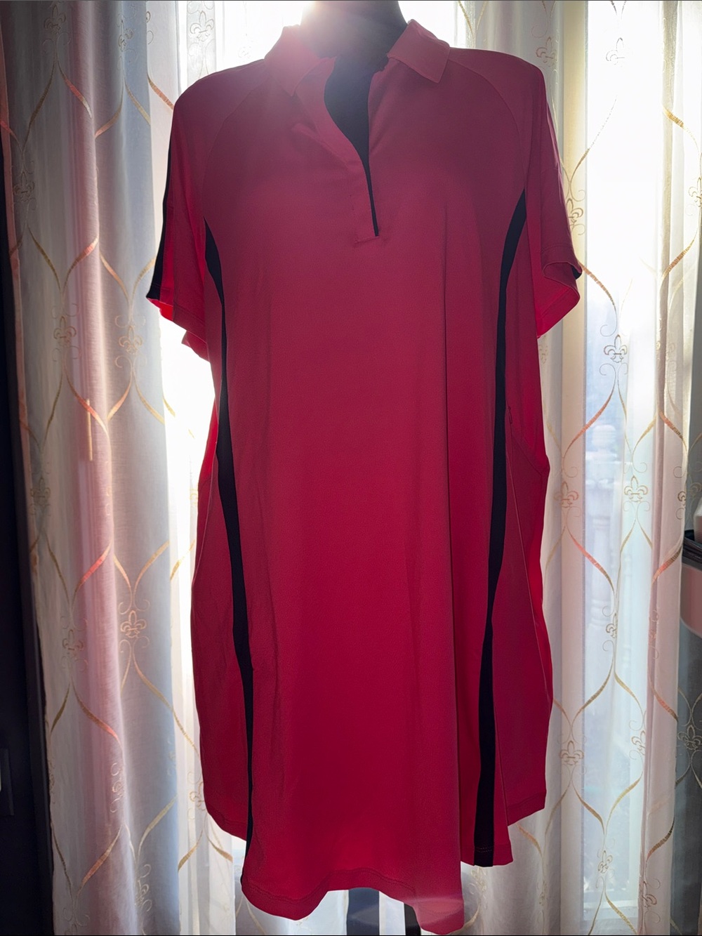 Callaway Raspberry Sorbet and Black Polo Dress